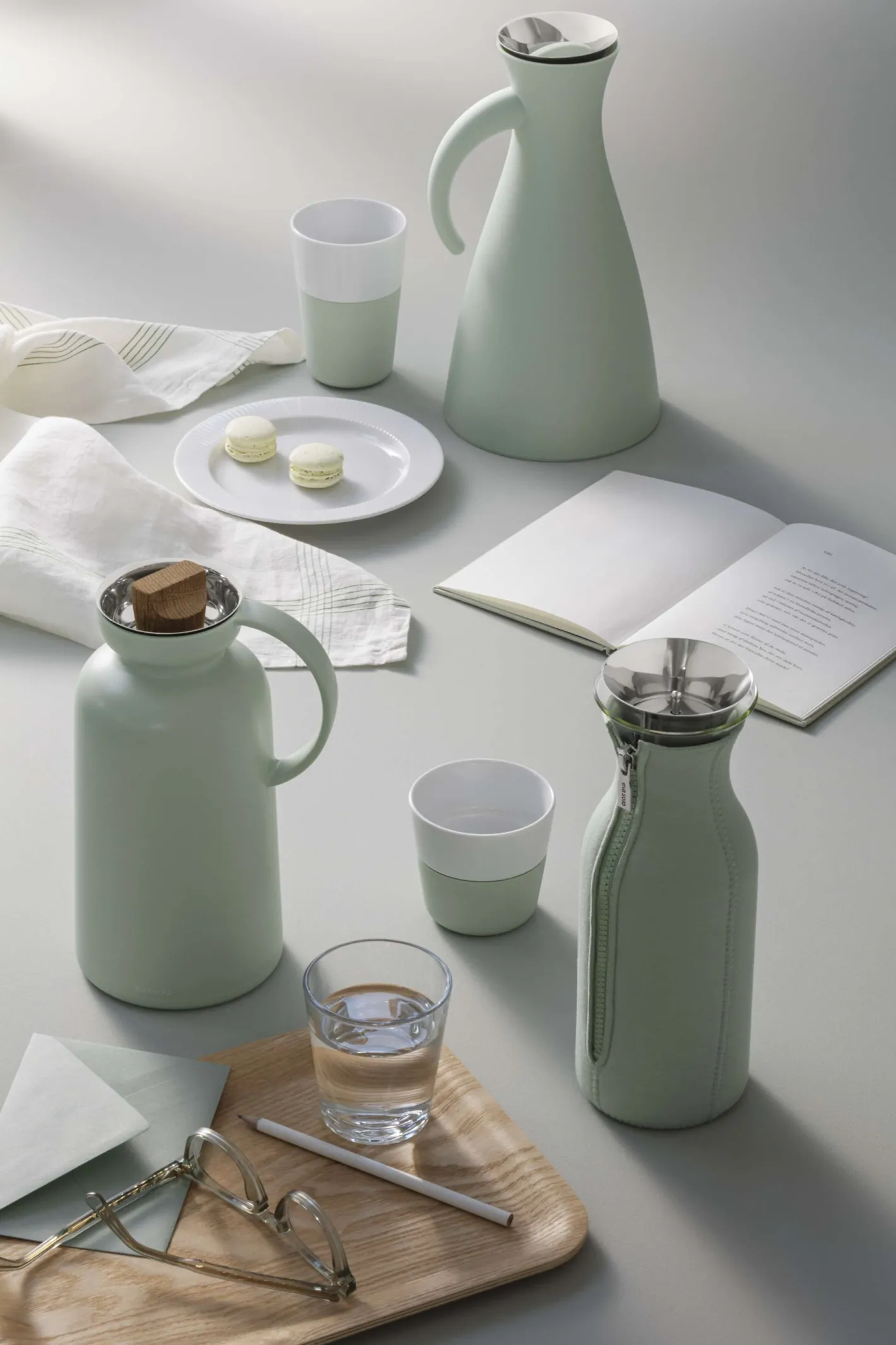 Eva Solo Kopper^Café Latte-krus - 2 stk - Sage