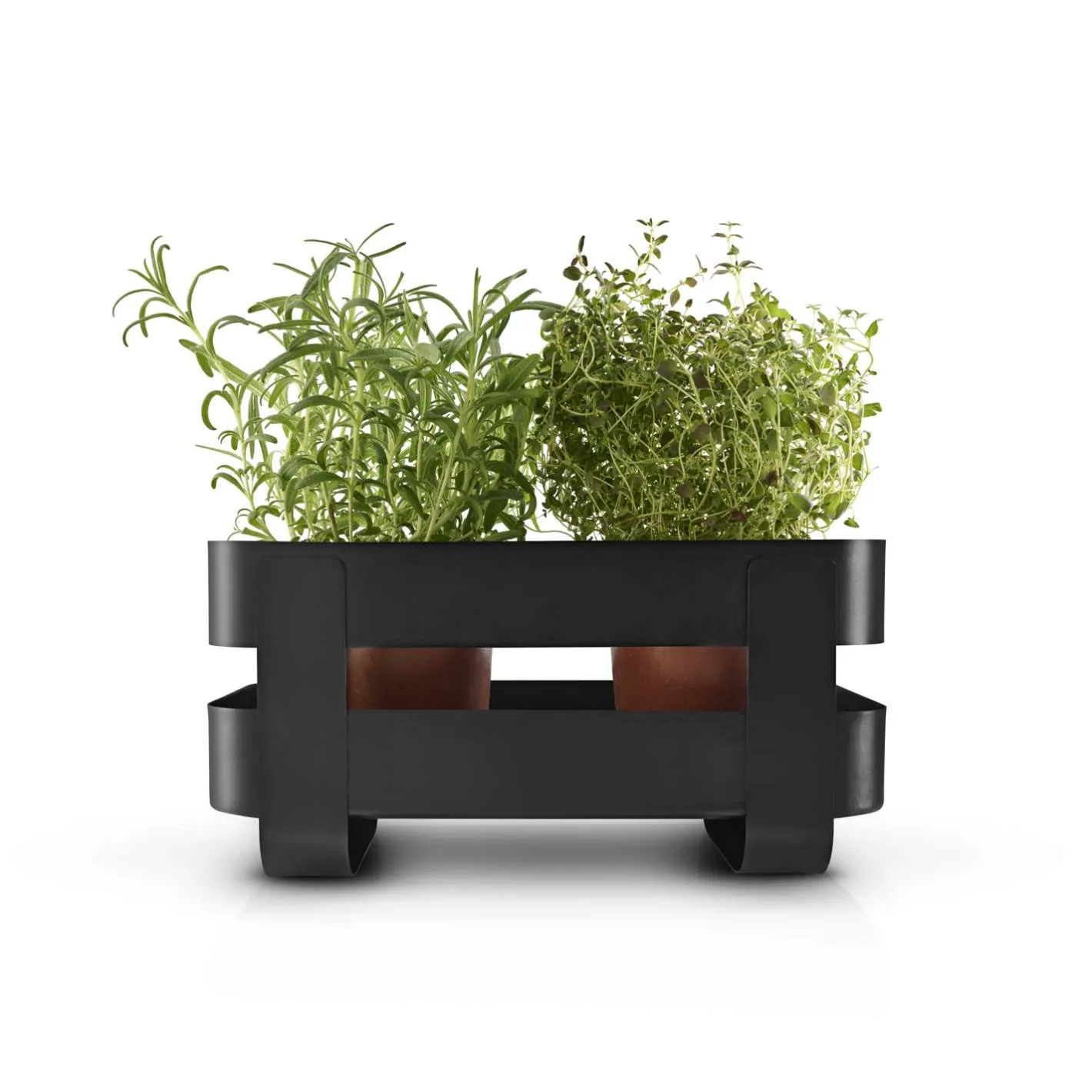 Eva Solo Selvvandende Potter^Selvvandende Herb organiser stål - Black
