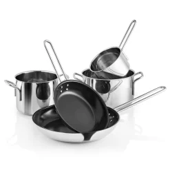 Eva Solo Grydesæt|Gryder^Stainless Steel Gryde og pandesæt 5 stk. Ø20 cm Ø28 cm 1,1 l 2,2 l 3,6 l