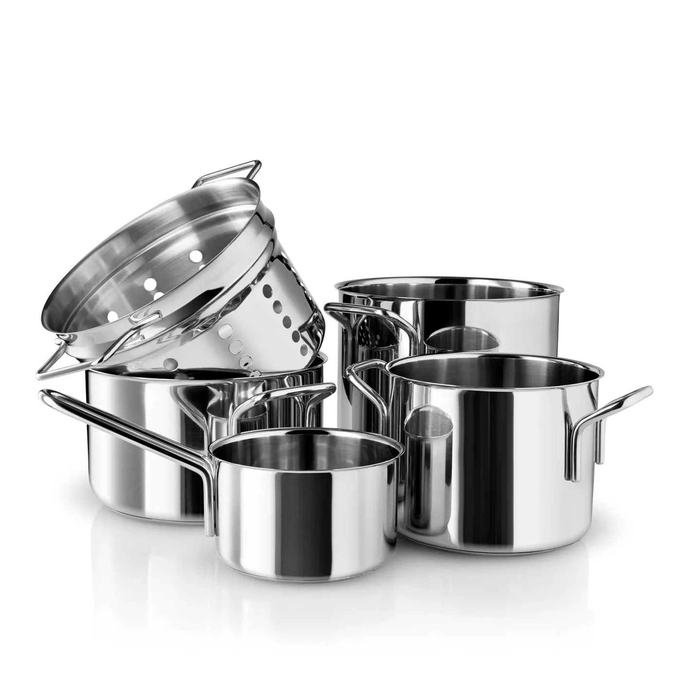 Eva Solo Grydesæt|Gryder^Stainless steel grydesæt - 5 dele