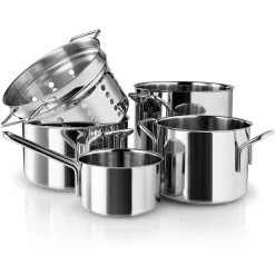 Eva Solo Grydesæt|Gryder^Stainless steel grydesæt - 5 dele