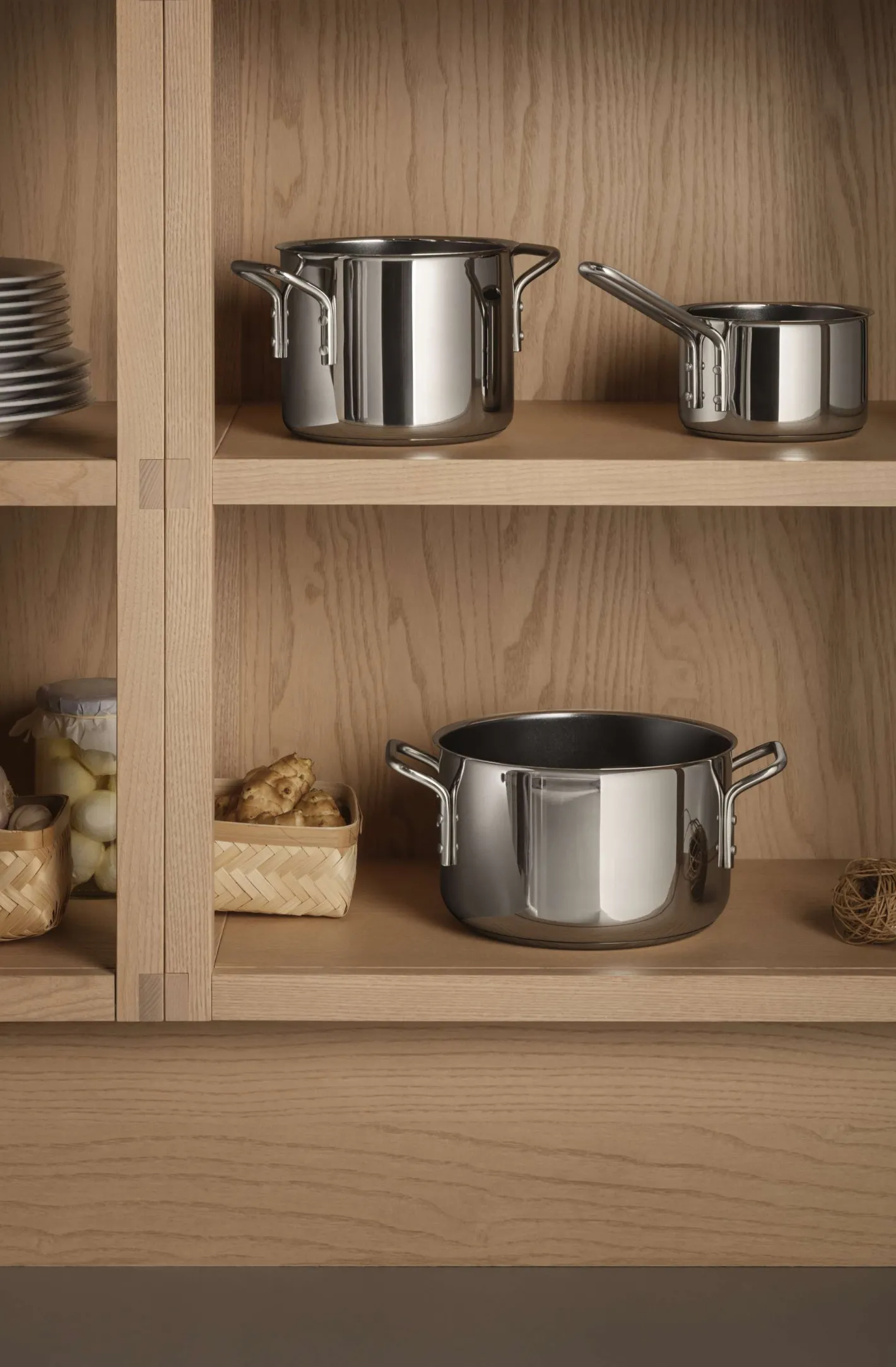 Eva Solo Grydesæt|Gryder^Stainless steel grydesæt - 3 dele - keramisk Slip-Let®
